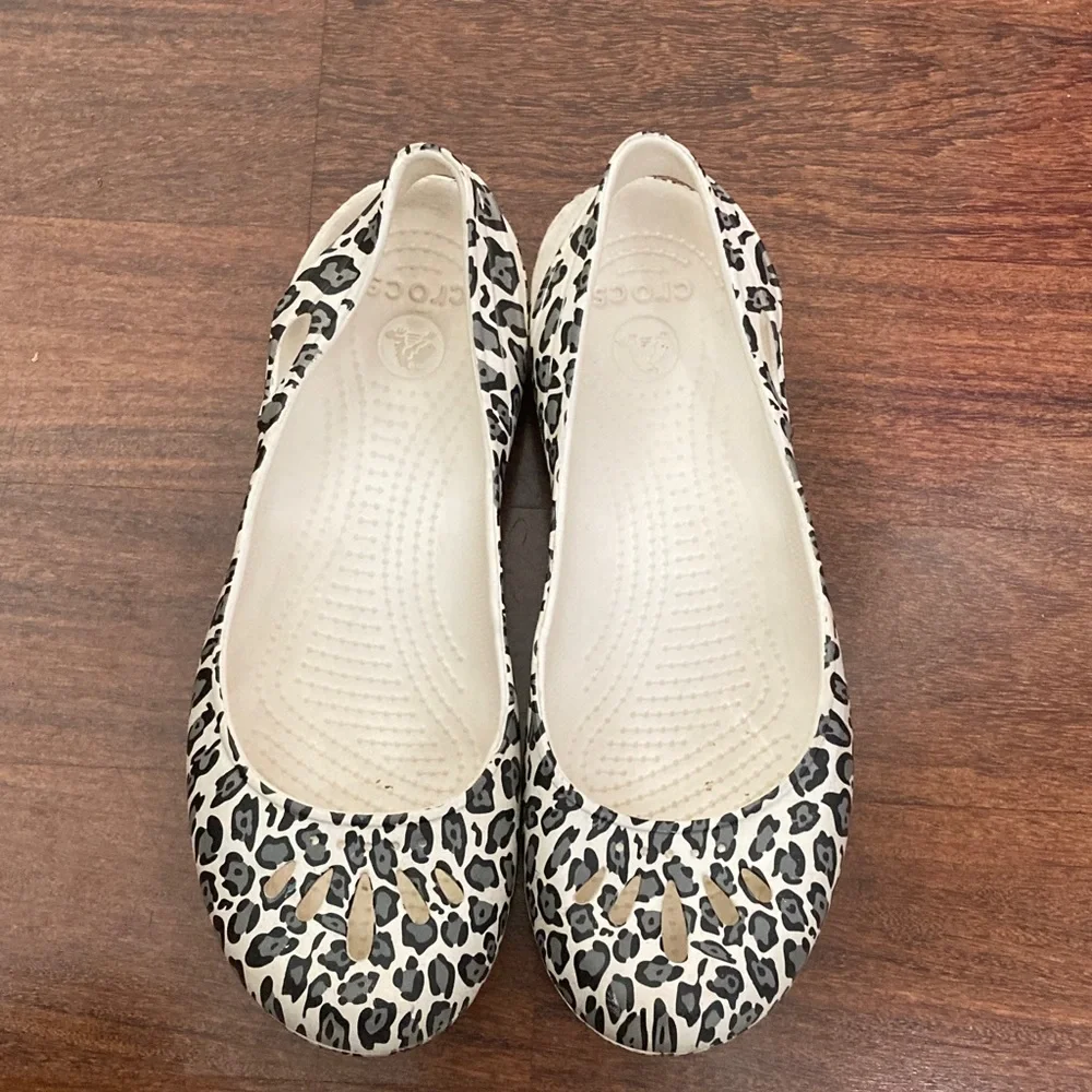 Crocs Leopard Print Women's Flats 10W